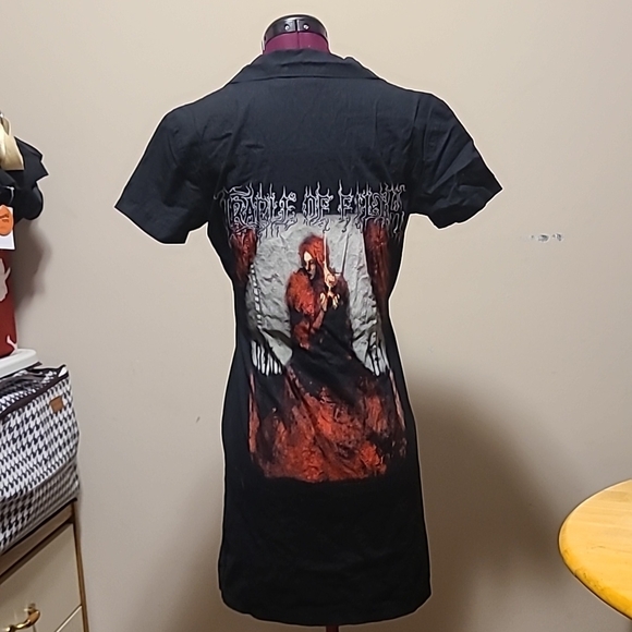 Black Button-Up Women's Top - Picture 3 of 4